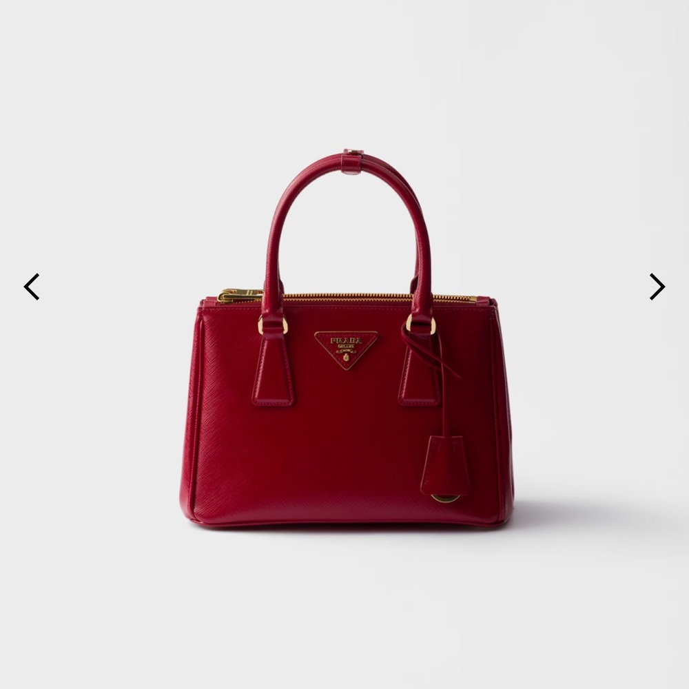 Prada Crimson Leather Satchel